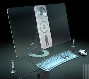 Concepto iMac muy futurista y…traslúcido Foto Concepto iMac muy futurista y…traslúcido