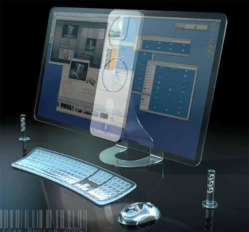 Concepto iMac muy futurista y…traslúcido Foto Concepto iMac muy futurista y…traslúcido