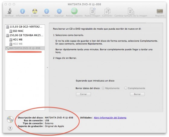 superdrive SSD disco duro actualización hardware 